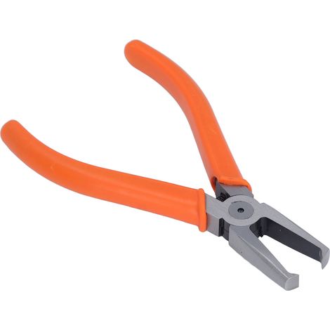 Pince coupante transversale bout plat 8mm acier CRV bec long avec ressort de rappel automatique pour réparation électronique (1/5)
