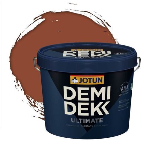 Peinture Bois - DEMI DEKK ULTIMATE - Satinée - RAL 8004 - 3L (1/2)
