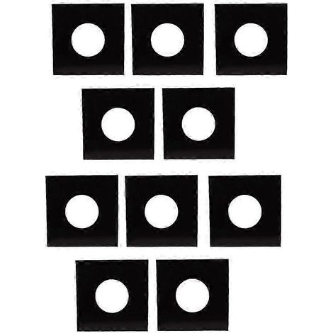 Lot de 10 pochettes pour disques vinyles - Pochettes de protection pour albums LP - Pochettes de rangement en papier kraft composite - Noir (1/5)