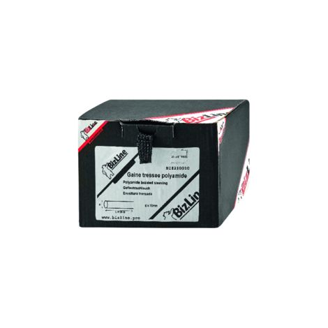 Bizline-210010 GAINE TRESSEE D= 10 MM 25 M NOIRE
