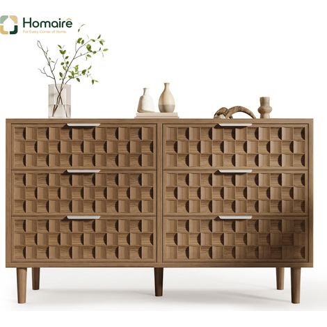 Flur- Garderobenschrank Eiche aus Polyester 120 x 37 x 77 cm HOMAIRE (1/5)