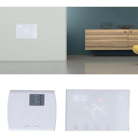 Thermostat de chauffage d'eau tactile, Wi-Fi, commande vocale, programmation horaire USB, 95-230 V (1/5)