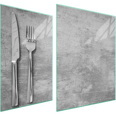 GLASSCHUTZPLATTE FÜR HERD 70x52 BESTECK (1/5)