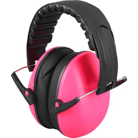 Protège-oreilles antibruit enfant sommeil casque réduction bruit rose sécurité mini coquille (1/5)