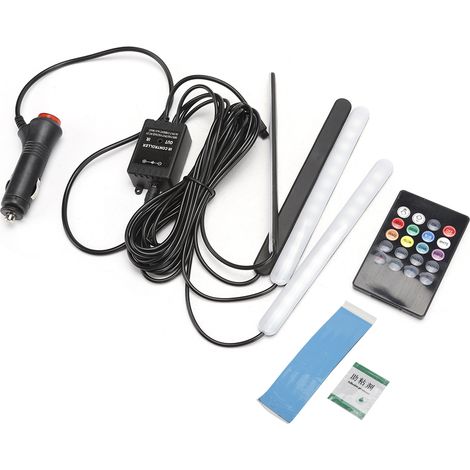 Bande lumineuse LED RGB ambiance pour décoration intérieure voiture, guirlande colorée (1/5)