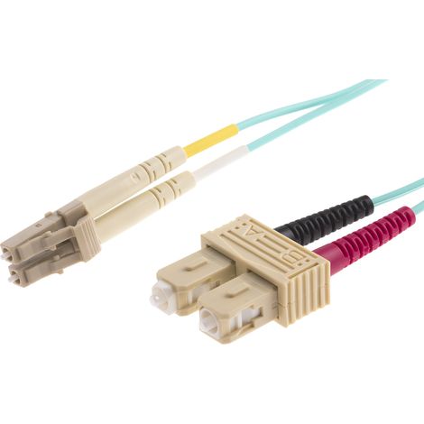 Câble fibre optique RS PRO 3m Avec connecteur / SC, OM3 Multi-mode ( Prix pour 1 )