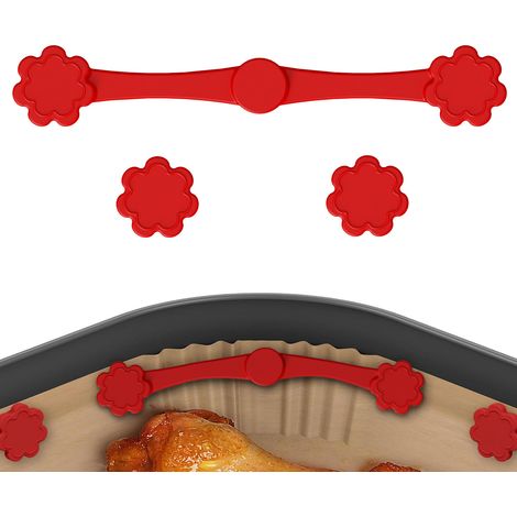 8-teiliges Set aus magnetischen Silikonclips für Heißluftfritteusen - 8-teiliges Set aus magnetischen Silikonclips für Heißluftfritteusen (1/5)