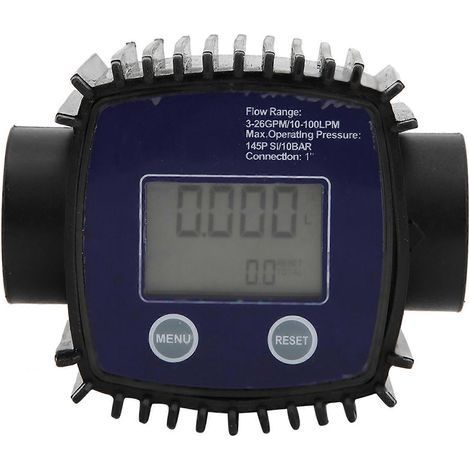 Débitmètre K25 à filetage femelle 1 pouce, affichage numérique, capteur de débit d'eau/liquide 10-100 L/min (1/4)