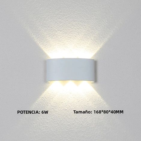 Applique murale LED étanche IP65 (blanc froid 6 W), lampe de jardin en aluminium (1/5)