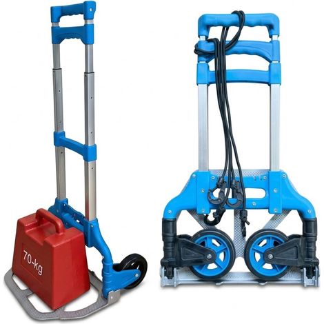 Klappbarer Sackkarren, 70 kg Tragkraft, Stahlrahmen