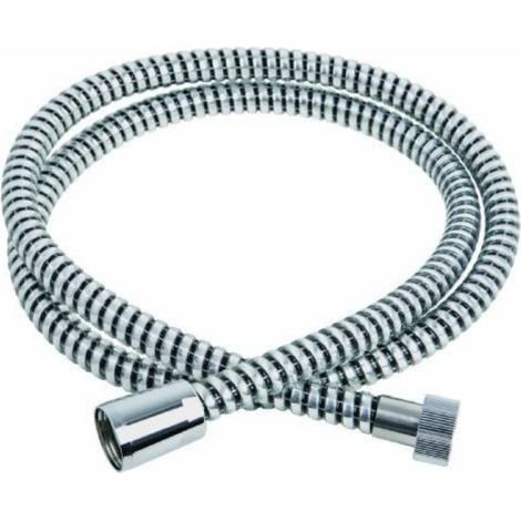 Schläfer 807590  Flessibile Doccia 1,75 metri Connessione Universale G 1/2" Tubo Flessibile Doccia 175 cm in Plastica, Flessibile Metaflex Argento, Tubo Spiro-Flex, Ottima Resistenza Antipiega (1/5)