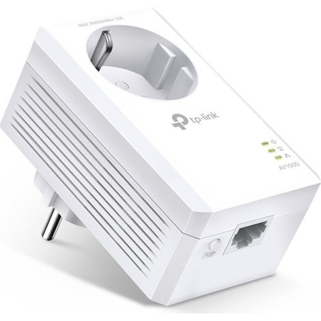 Adaptateurs CPL TP-LINK AV1000 Gigabit Passthrough Powerline Adapter (1/2)