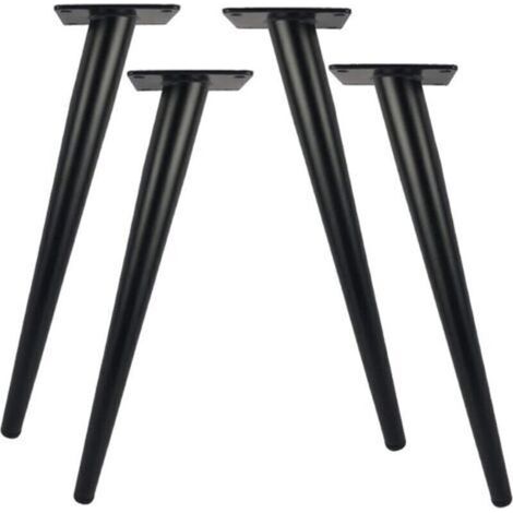 Set di 4 gambe in metallo per tavolo, lunghe 20 cm, per mobili moderni, cassettiere, armadi, scrivanie, pouf gambe di supporto di ricambio per mobili portata 800 kg.