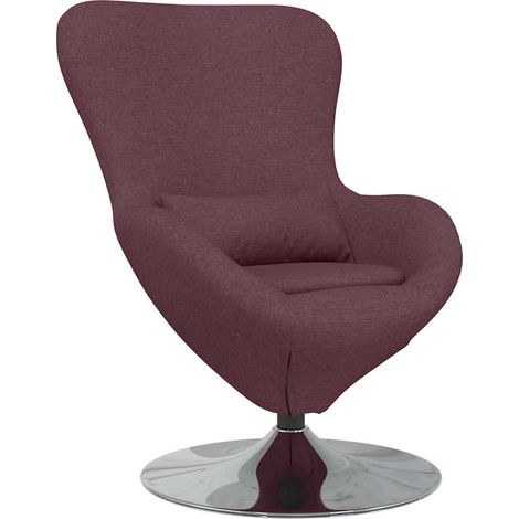 Maison Exclusive - Sillón huevo Morado 63 x 73 x 90 cm tela