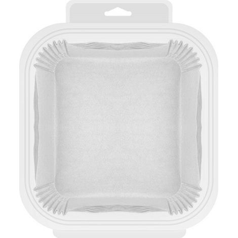 100 Blatt Silikon-Backpapier für Heißluftfritteuse, hitzebeständig und fettabweisend, für Backofen, Mikrowelle und Drehspieß (1/5)