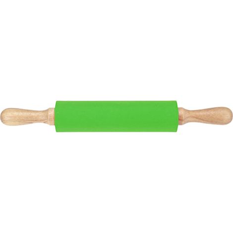 Rouleau à pâtisserie en silicone vert, manche en bois massif, surface antiadhésive, planche à pâtisserie longue (1/5)