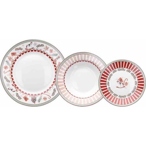 Servizio da Tavola 18pz Piatti Natalizi Atollo Vintage (1/3)