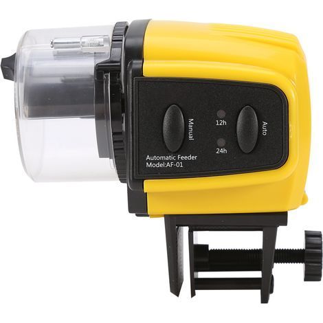 1 distributeur automatique numérique électrique en plastique pour poissons, minuterie, alimentation pour aquarium domestique (1/5)