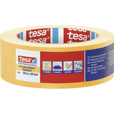 tesa PRECISION STANDARD 04344-00001-00 Nastro crespato Präzisionskrepp® Giallo (L x L) 50 m x 38 mm 1 pz. (1/4)