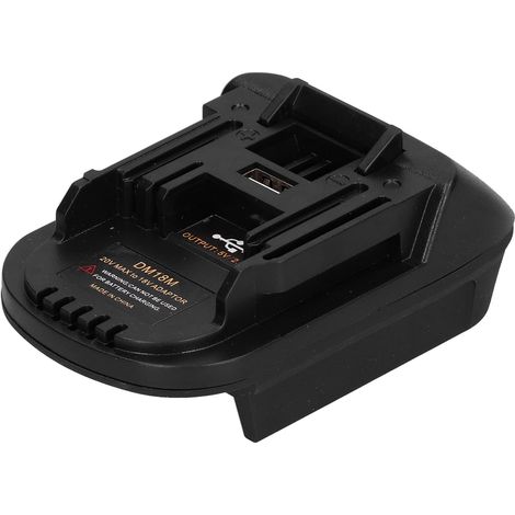 Station de charge adaptateur batterie lithium avec connecteur USB, outil de conversion pour fixation support (1/5)