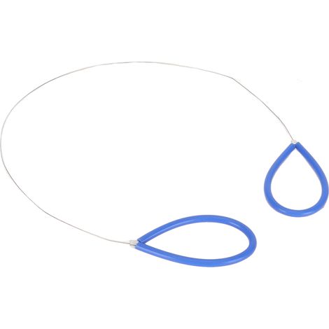 Ensemble de 4 outils de découpe pour argile, flexibles et sûrs, en acier inoxydable, manche noir, pour la poterie, bleu. (1/5)