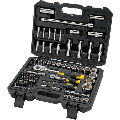 Stanley STMT17379-1 Set Chiavi Bussola 1/4" E 1/2" 96 Pezzi (1/10)