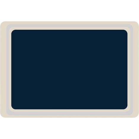 Plateau de service bleu - 4 mesures - Mélamine - Roltex (1/5)