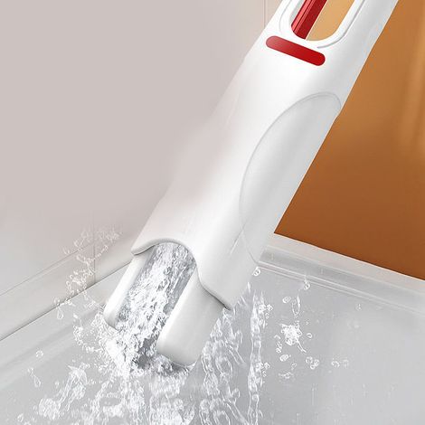 Balai de table pliable et à tête en coton PU, mini balai à forte absorption pour sols en bois et carrelage (1/5)