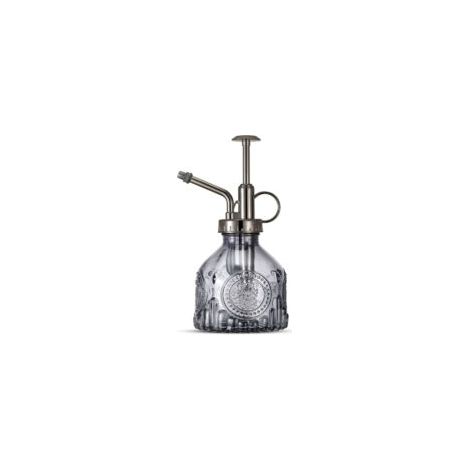 Vintage Glas-Sprühflasche mit Pumpaufsatz, kleine Gießkanne für Zimmer- und Gartenpflanzen, Grau - Crezuo (1/4)