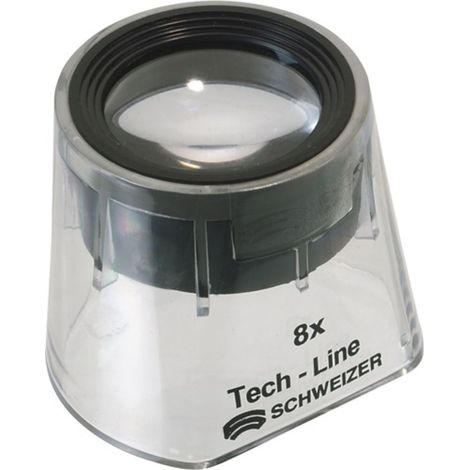 Lupa de pie aumento 08x Ø30mm fix tech-line schweizer (1/2)