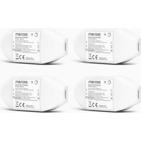 Interrupteur connecté WiFi, compatible avec 4 pièces (1/5)