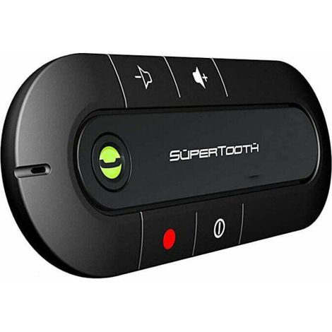 Kit manos libres Bluetooth para coche – Potente altavoz con cancelación activa de ruido – 20 horas de autonomía – Compatible con todos los smartphones