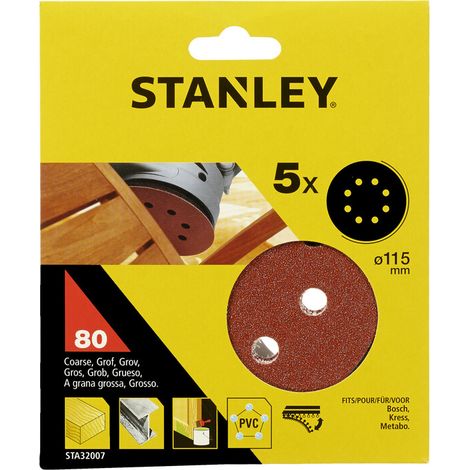 PIRANHA STANLEY STA32007 (X32007) 5 DISCHI VEL. ROT ORB 115 GR.80- STANLEY- 1,0 confezione