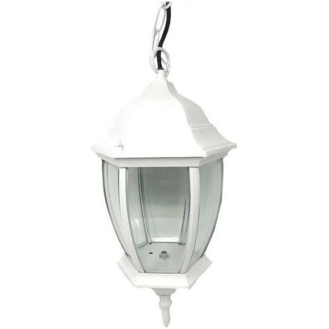 Suspension Plafond Lanterne Avec Chaine Lampe De Jardin Douille E27 Es40 Blanc (1/5)