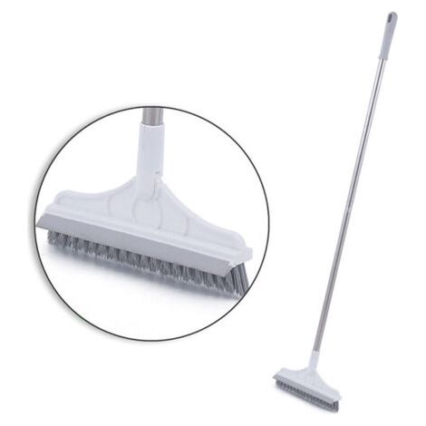 Brosse rotative amovible à long manche pour le nettoyage des sols de douche, de la salle de bain et de la cuisine. (1/5)