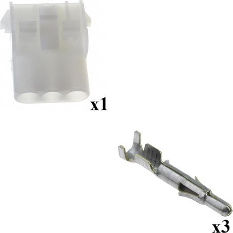 Kit Connettore Mate n lok Femmina con terminale maschio 3 Vie