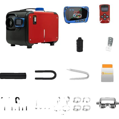 Chauffage à air diesel, puissance de 8 kW, télécommande LCD, 8KW (1/2)