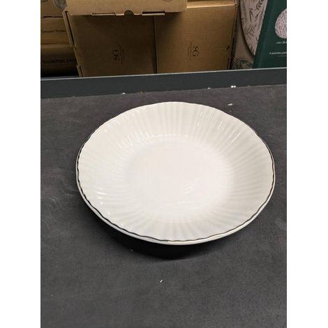 Set di 6 piatti fondi daphné rotondi, diametro 20,5 cm, bianchi - Atmosphera créateur d'intérieur (1/3)