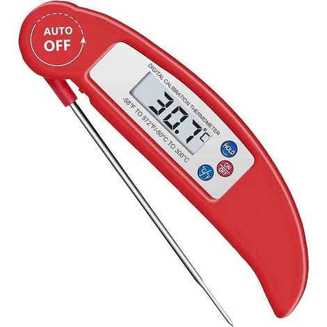 Digitales Fleischthermometer mit Sofortanzeige, ultraschnelles, wasserdichtes Küchenthermometer für Lebensmittel und Süßwaren (1/5)