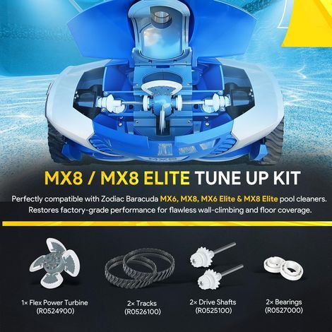 Geeignet für Teile und Zubehör von Poolrobotern, kompatibel mit den Zodiac Baracuda Modellen MX6, MX8, MX6EL und MX8EL, Einstellset mit den Teilenummern R0524900, R0526100, R (1/5)