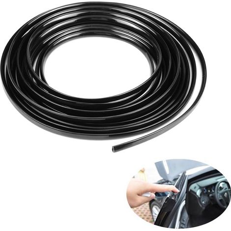 6m / 19.7ft Moulure de bord de porte de voiture noire Garniture Bande Scratch Guard Protecteur Moule de couverture (Noir) (1/5)