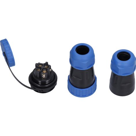 Connecteur LP284 mâle femelle paire IP68 étanche sans soudure 250V 45A prise aviation (1/5)