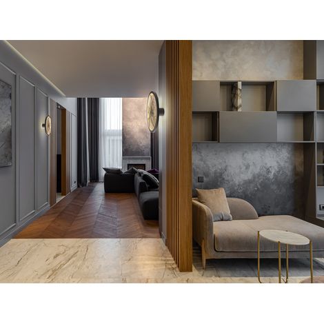 APLIQUE/PLAFÓN STONE LED NEGRO D30 (1/3)