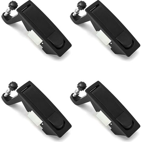 Lot de 4 loquets de compression en alliage de zinc, levier de chasse d'eau, plage de serrage réglable de 0,04 à 0,94 pouce (1/4)