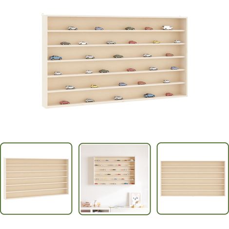 vidaXL Sammlervitrine aus Holz mit 6 Regalen 80x8,5x55 cm (1/5)