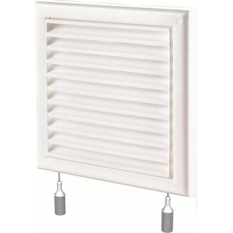 Griglia di ventilazione con serranda 154x154 fi 100 (1/4)