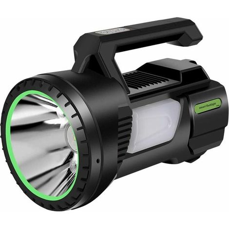 Lampe torche Torche Lampe de Poche,Led Rechargeable Lampe Torche Led Ultra Puissante, 1200 Lumens Lampe de Poche, 4 Modes Intensité Ajustable Zoomable étanche pour Camping, Randonnée, D'urgence (1/5)