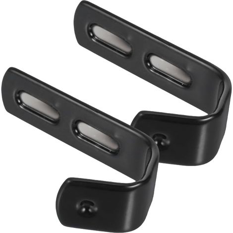 en J métalliques KICHOUSE lot de 2 pour échelles de lit (1/5)