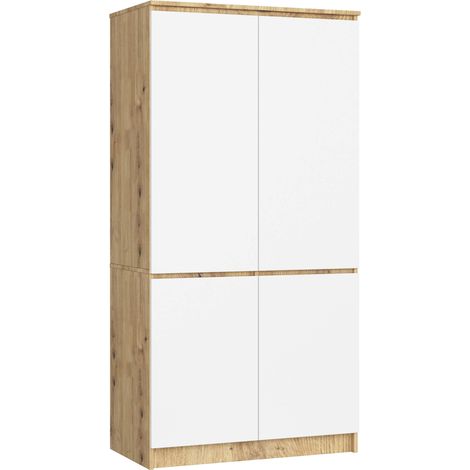 Bureau d'angle minimaliste chêne sonoma – 74 cm de hauteur, 80 cm de largeur, 54,5 cm de profondeur – Panneau MDF 16 mm – Design moderne – 3Xe Living (1/4)