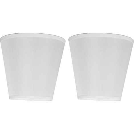 Abat-jour - Tissu + Fer - À Clipser Pour Ampoule E14 - Style Européen - Pour Appliques Lustres Lampadaires - 2 Pièces (1/5)